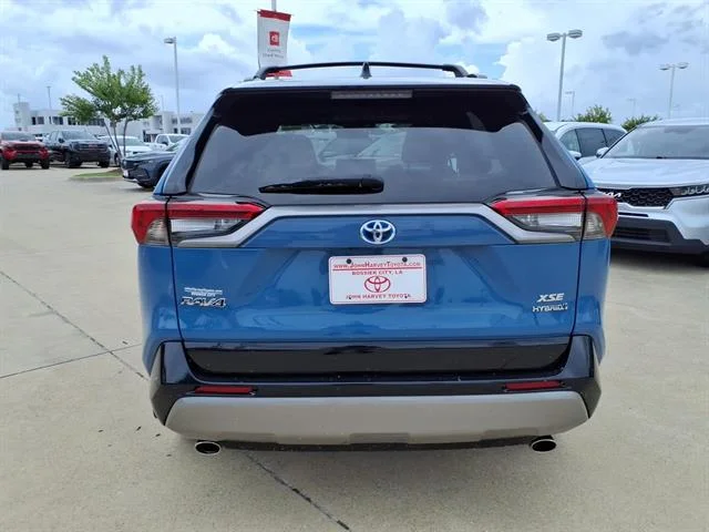 Certified Used 2024 Calvary Blue w/Midnight Black Metallic Roof Toyota XSE image 3