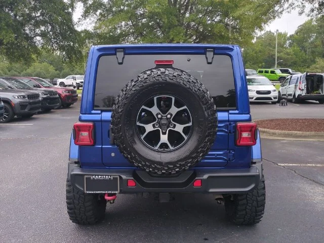 Used 2019 Blue Jeep Unlimited Rubicon image 4