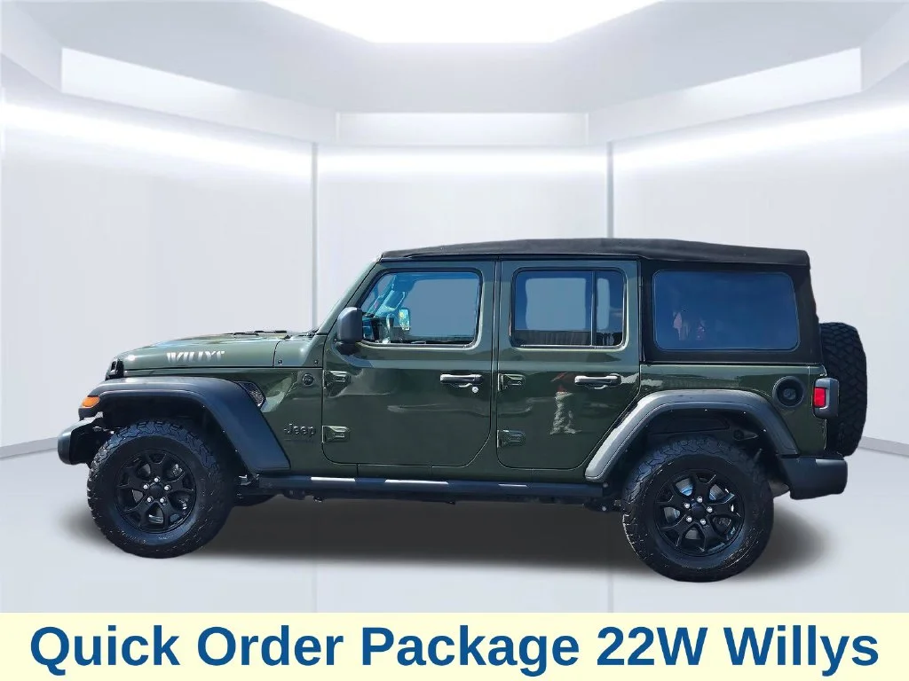 Certified Used 2022 Sarge Green Clearcoat Jeep Unlimited Willys image 17