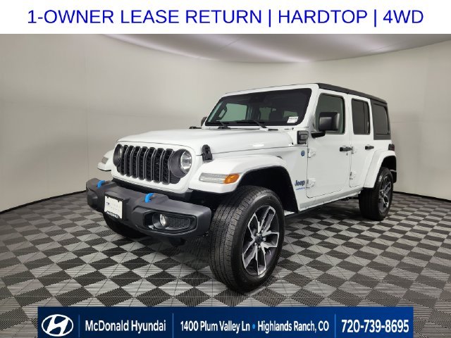 Used 2024 White Jeep Sport S 4xe image 1