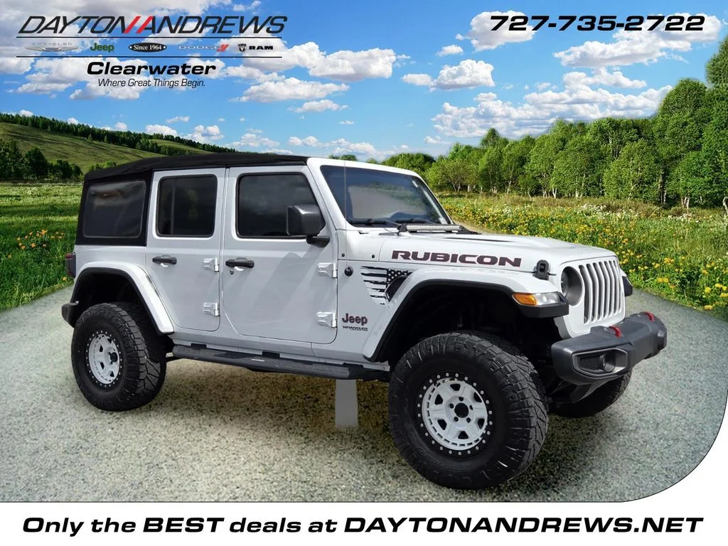 Used 2018 White Jeep Unlimited Rubicon image 1