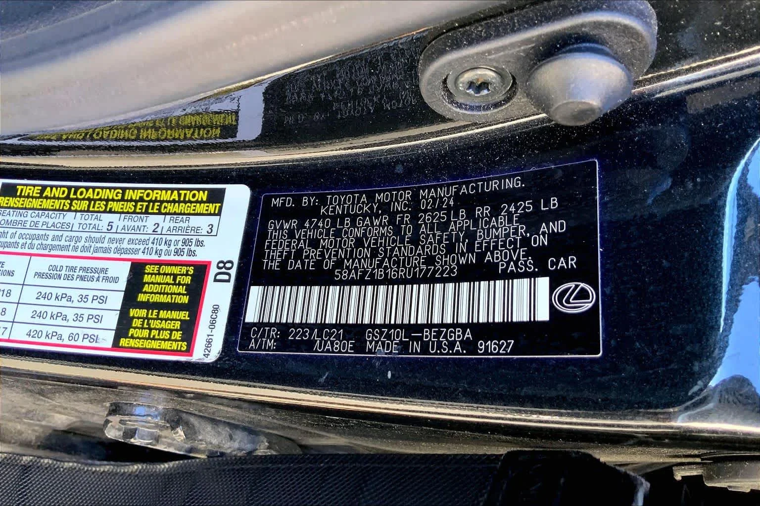 Certified Used 2024 Caviar Lexus Ultra Luxury image 37