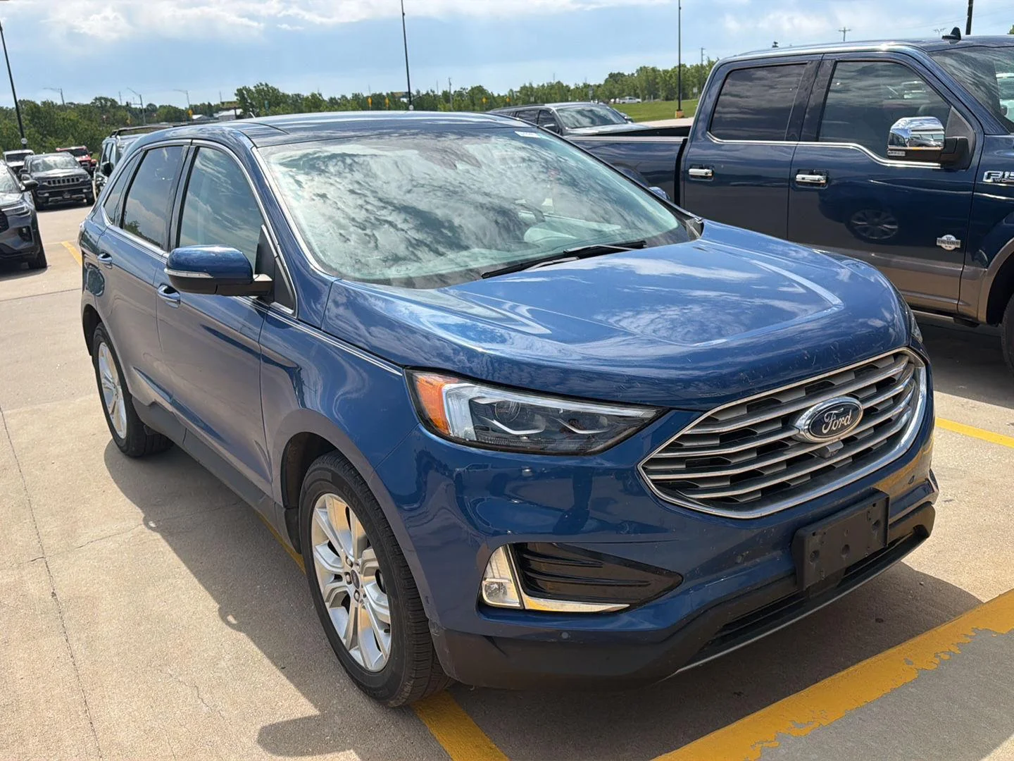 Used 2020 Ford Edge Titanium with VIN 2FMPK4K94LBB65334 for sale in Kansas City