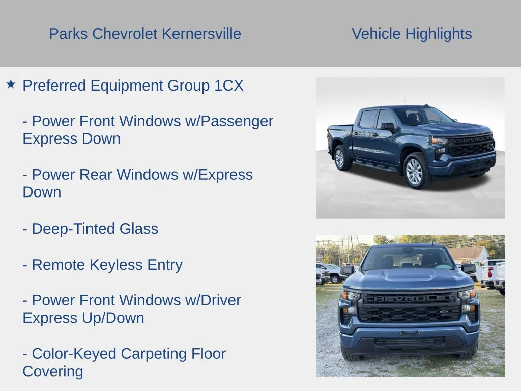 Used 2024 Lakeshore Blue Metallic Chevrolet Custom image 11