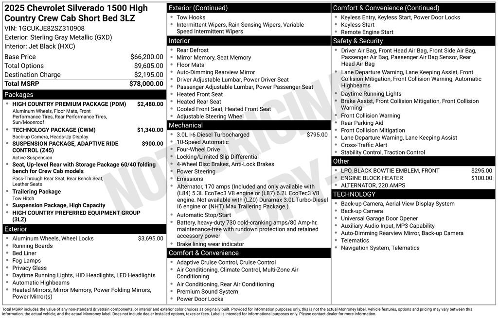 Used 2025 Gray Chevrolet High Country image 25