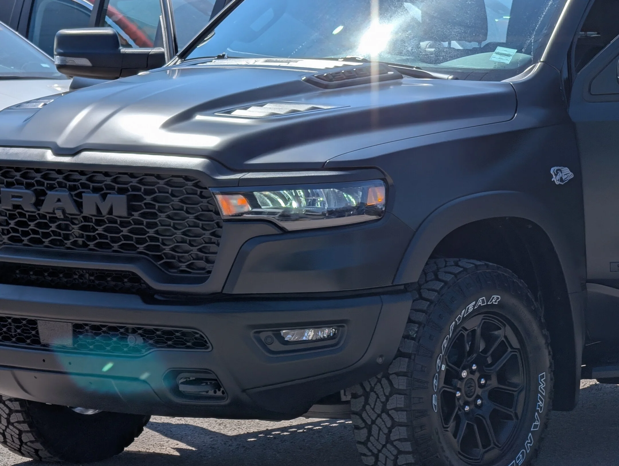 New 2026 Black RAM Rebel - - Satin Black Wrap - Window Tint - Running Boards - Tonneau Cover & More! image 11