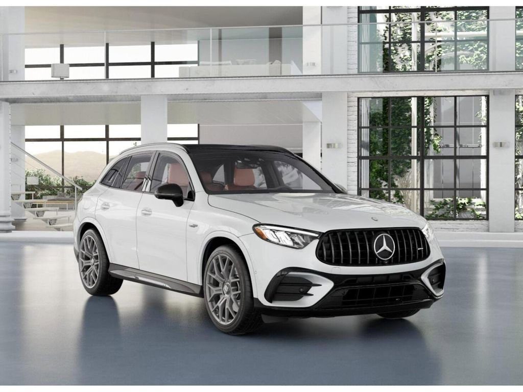 New 2025 MANUFAKTUR Moonlight White Metallic Mercedes-AMG AMG® GLC 63 S E Performance 4MATIC SUV image 52