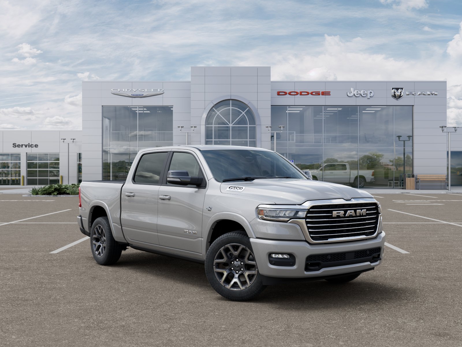 New 2026 Silver Zynith Exterior Paint RAM Laramie image 37