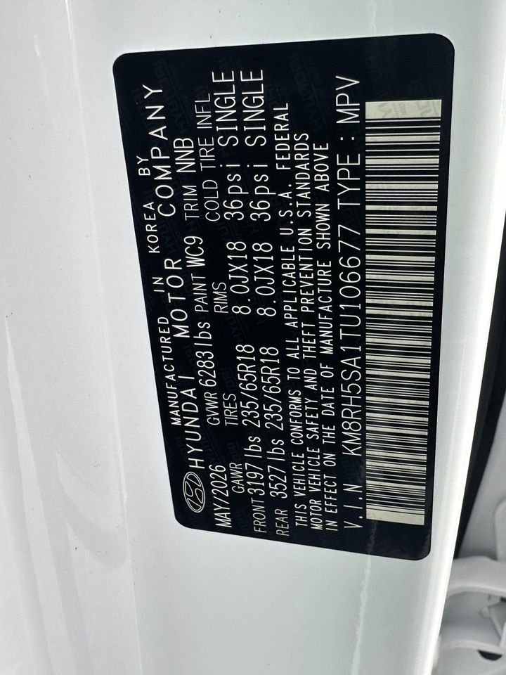 New 2026 Creamy White Pearl Hyundai Blue SEL Premium 7P image 32