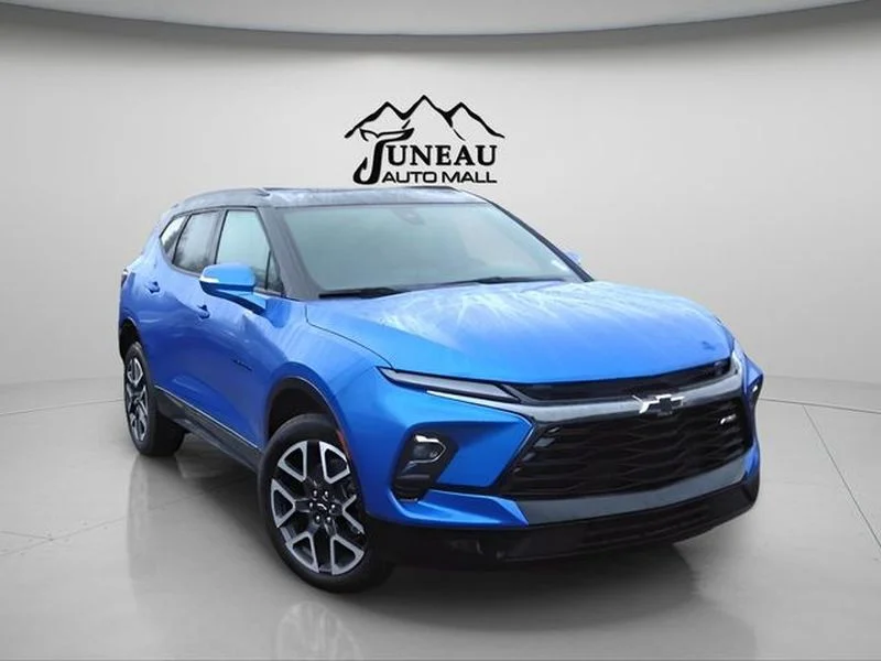 Used 2025 Riptide Blue Metallic Chevrolet RS image 1