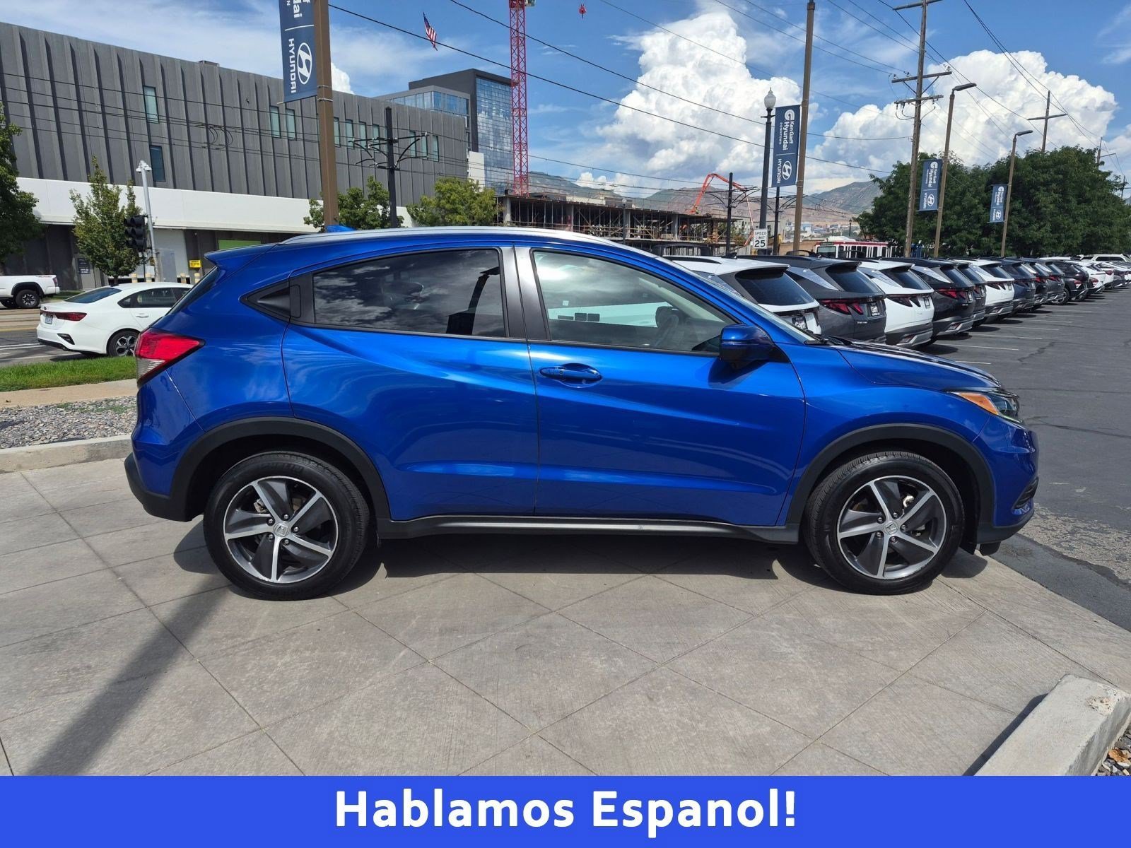 Used 2021 Aegean Blue Metallic Honda EX image 2