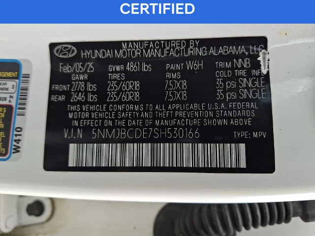 Used 2025 White Hyundai SEL image 27