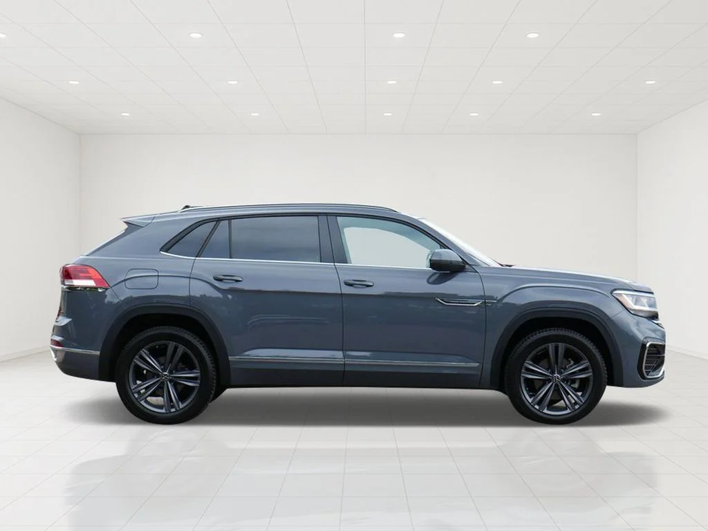 Certified 2021 Volkswagen Atlas Cross Sport SE w/Tech R-Line with VIN 1V2RE2CA1MC236345 for sale in White Bear Lake, Minnesota