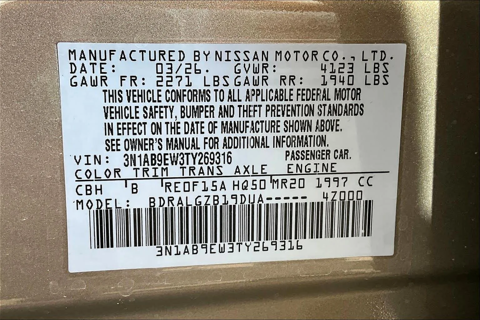 New 2026 Imperial Bronze Nissan SL image 19
