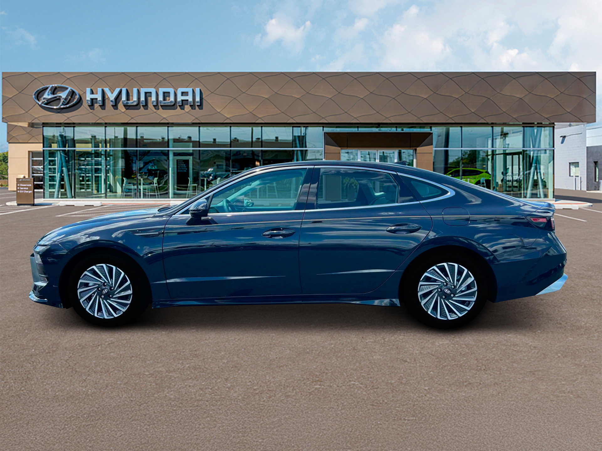 New 2025 Blue Hyundai SEL image 3