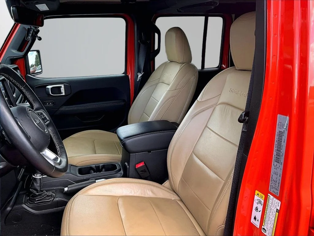 Used 2018 Orange Jeep Unlimited Sahara image 24