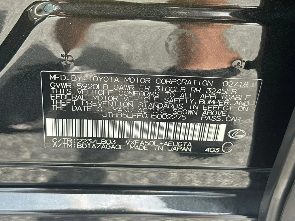 Used 2018  Lexus 500 Base image 31
