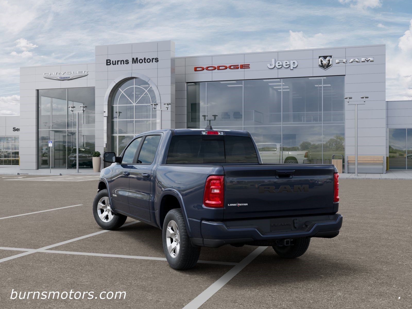 New 2026 Forged Blue Metallic Exterior Paint RAM Lone Star Sport image 3