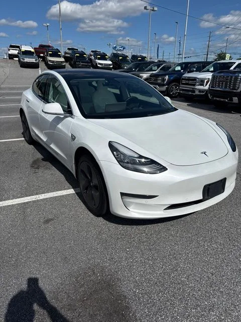 Used 2020 Pearl White Multi Tesla Standard Range Plus image 1