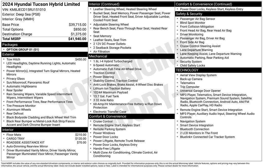 Used 2024 Blue Hyundai Limited image 35