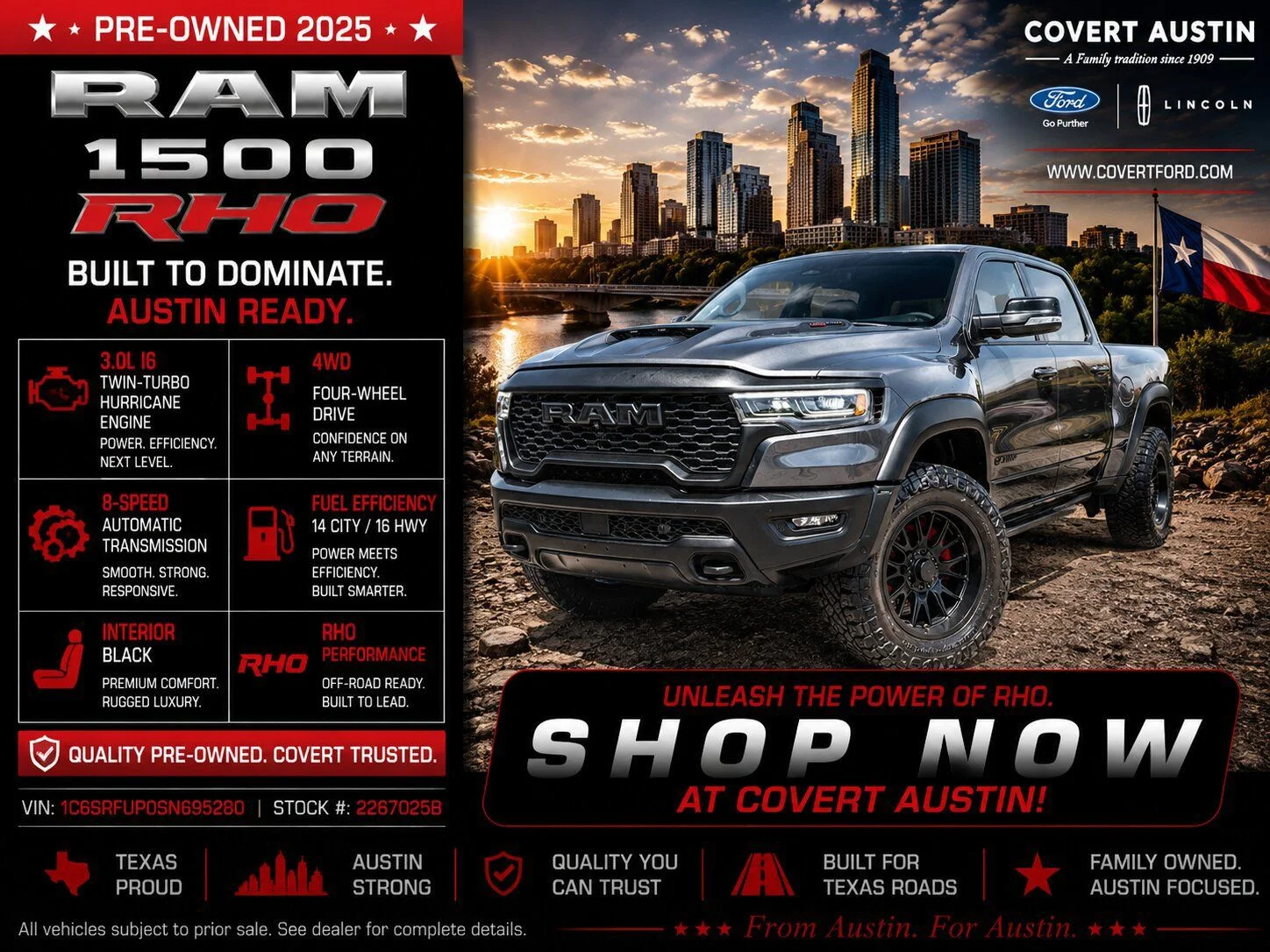 Used 2025 Gray Ram RHO image 1