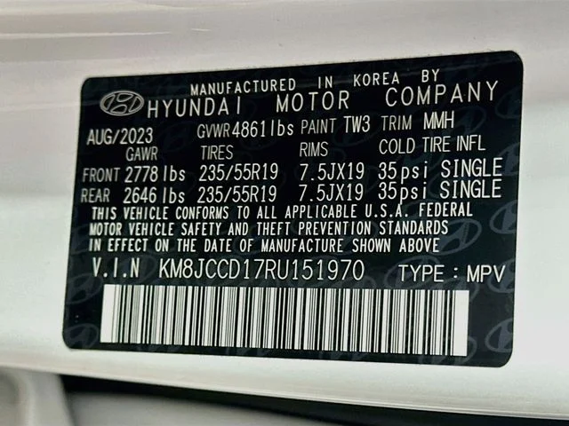 Certified Used 2024 White Hyundai SEL Convenience image 27