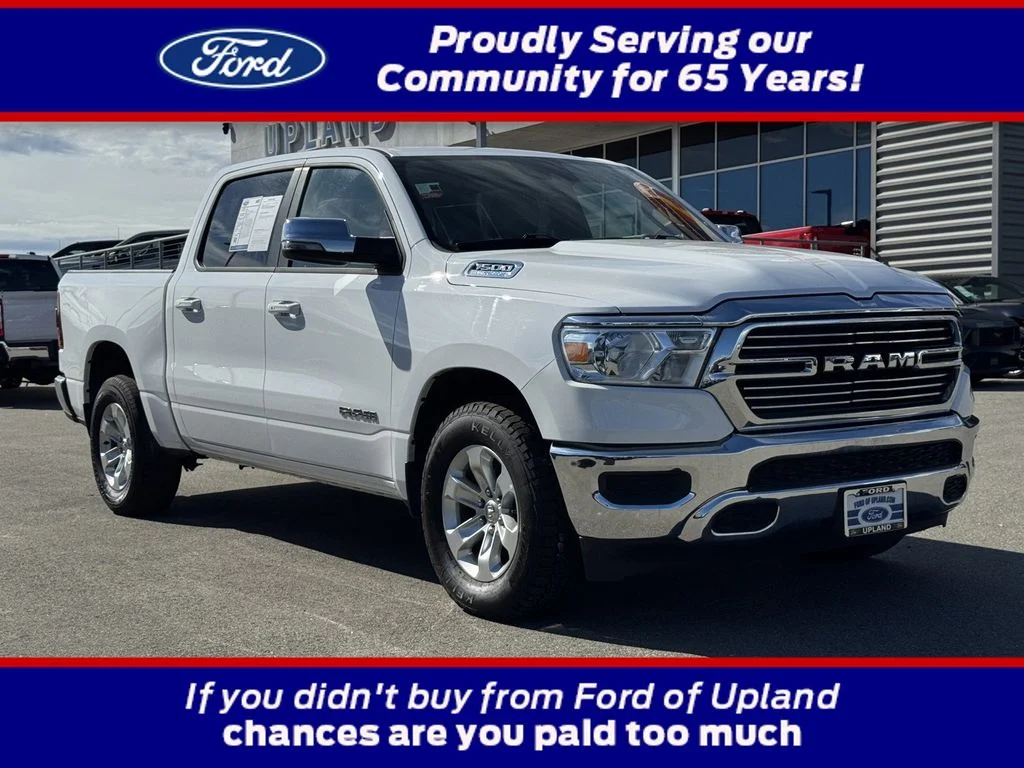 Used 2024 Bright White Clearcoat Ram Laramie image 1