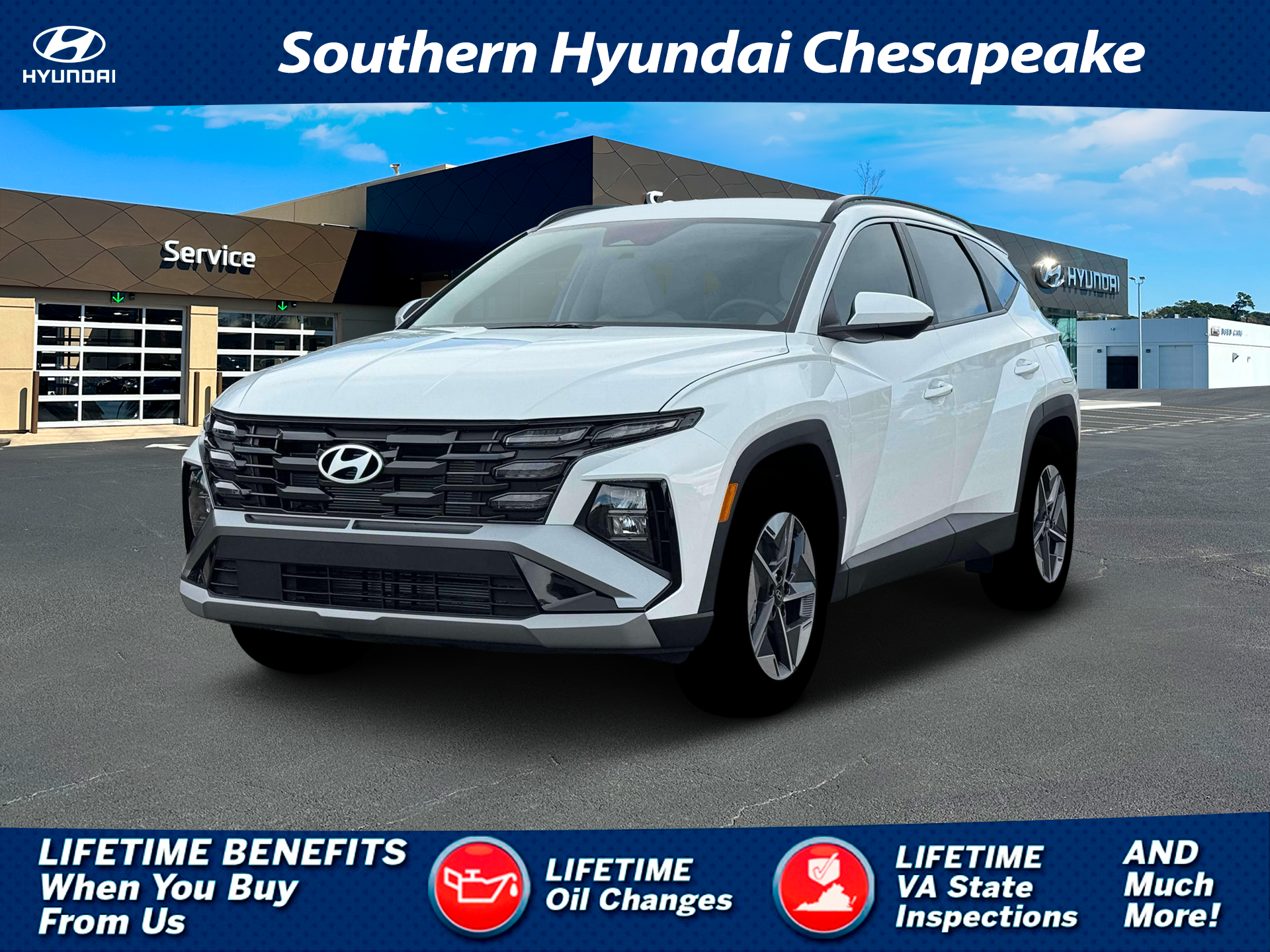 New 2026 White Hyundai SEL FWD image 1