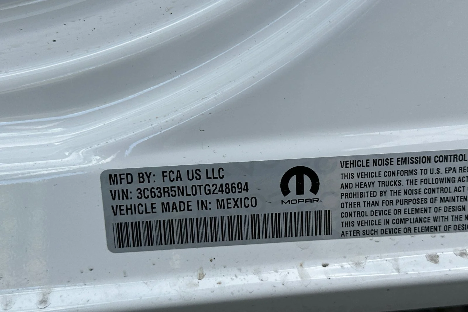New 2026 Bright White Clear-Coat Exterior Paint RAM Laramie image 28