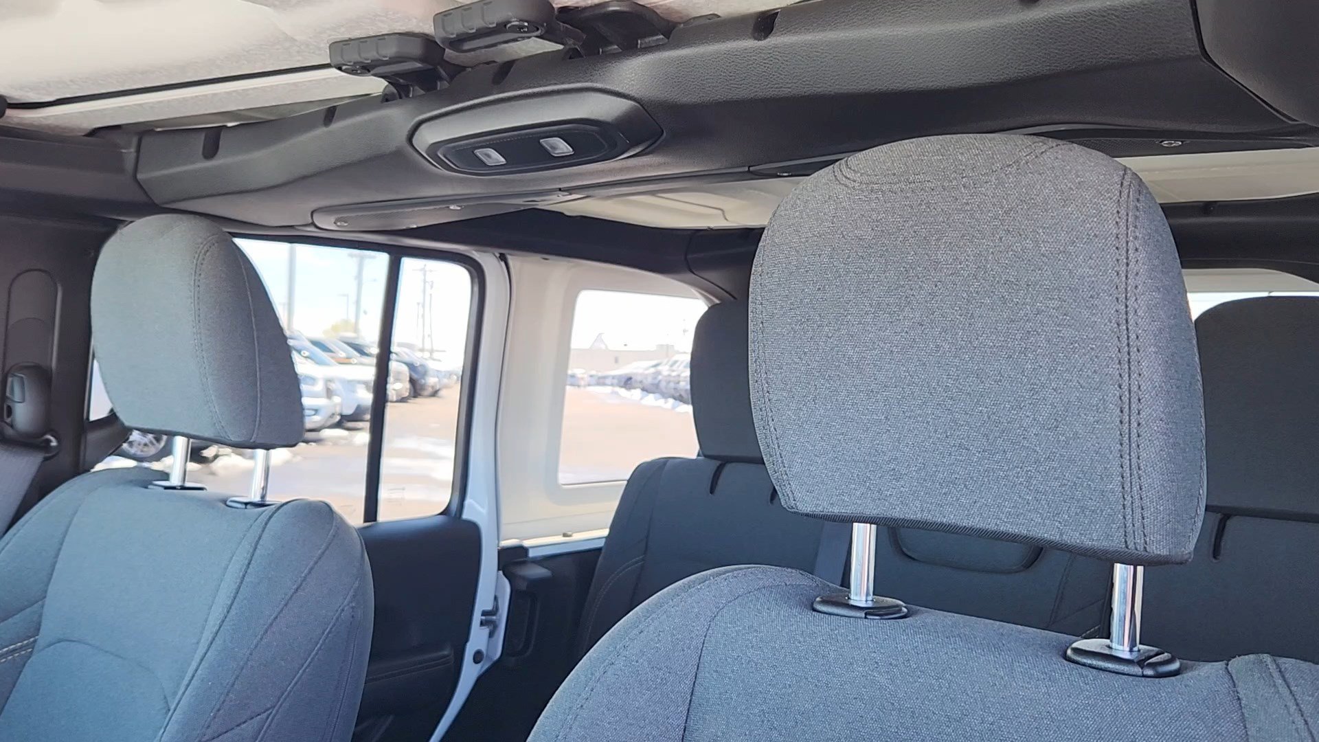 Used 2025 Bright White Clearcoat Jeep Sahara image 10