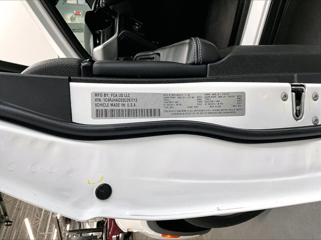 Used 2025 Bright White Clearcoat Jeep Laredo image 33