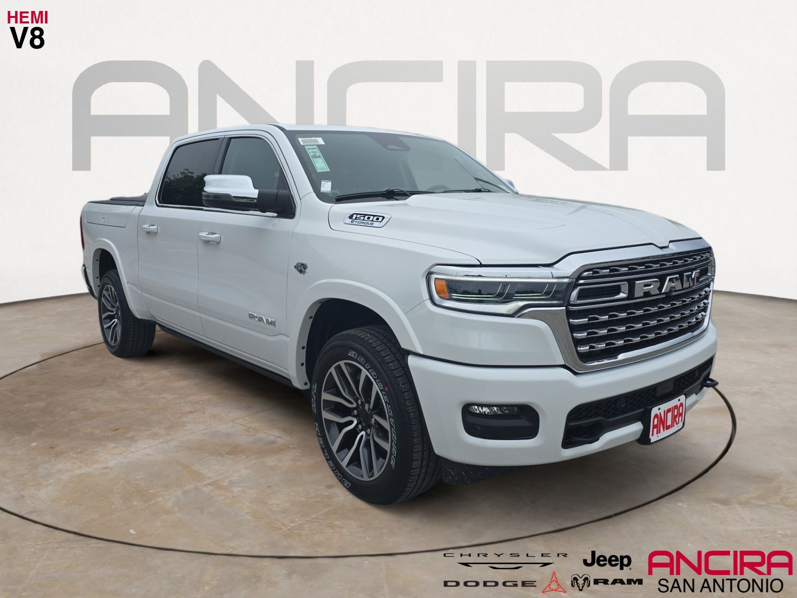 New 2026 Bright White Clearcoat RAM Longhorn image 1