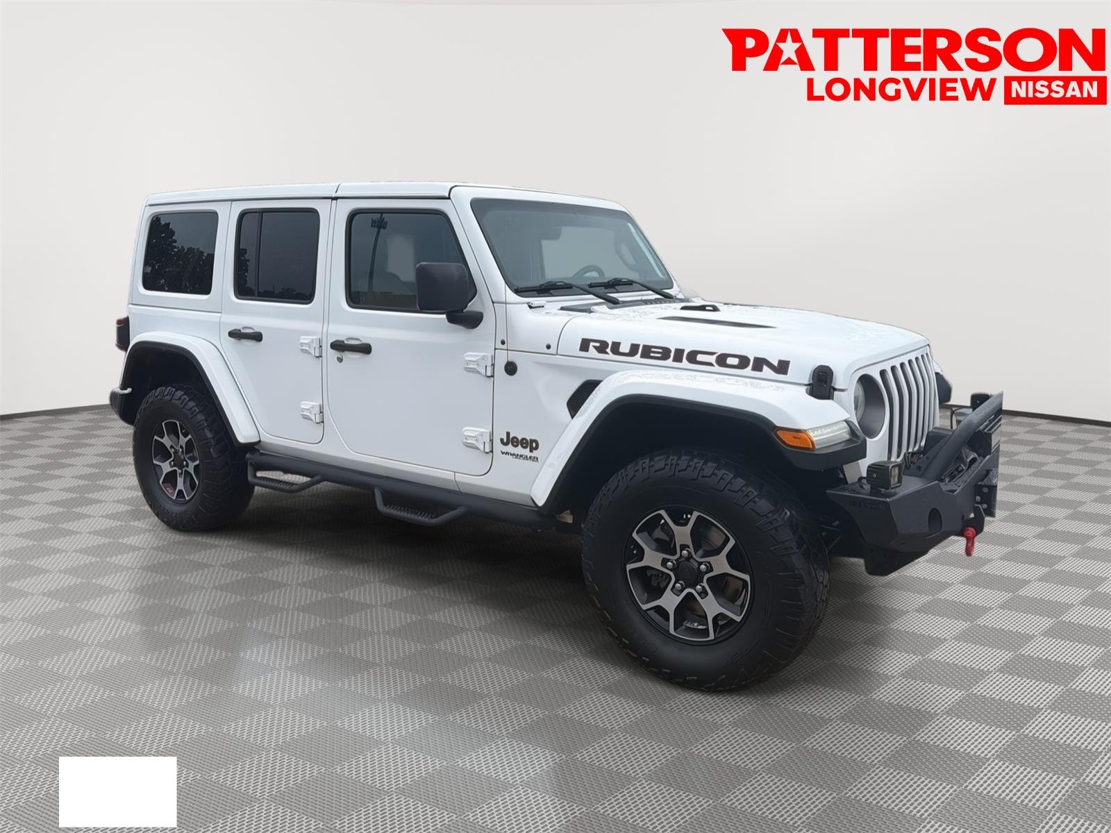 Used 2019 Bright White Clearcoat Jeep Rubicon image 1