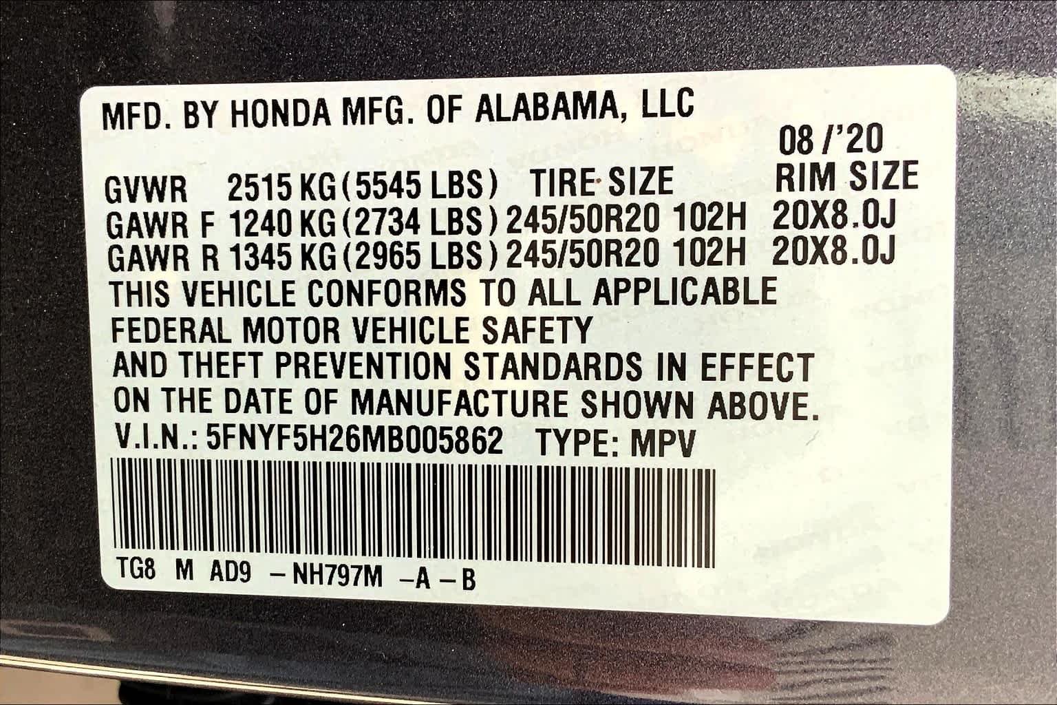 Used 2021 Modern Steel Metallic Honda Special Edition image 34