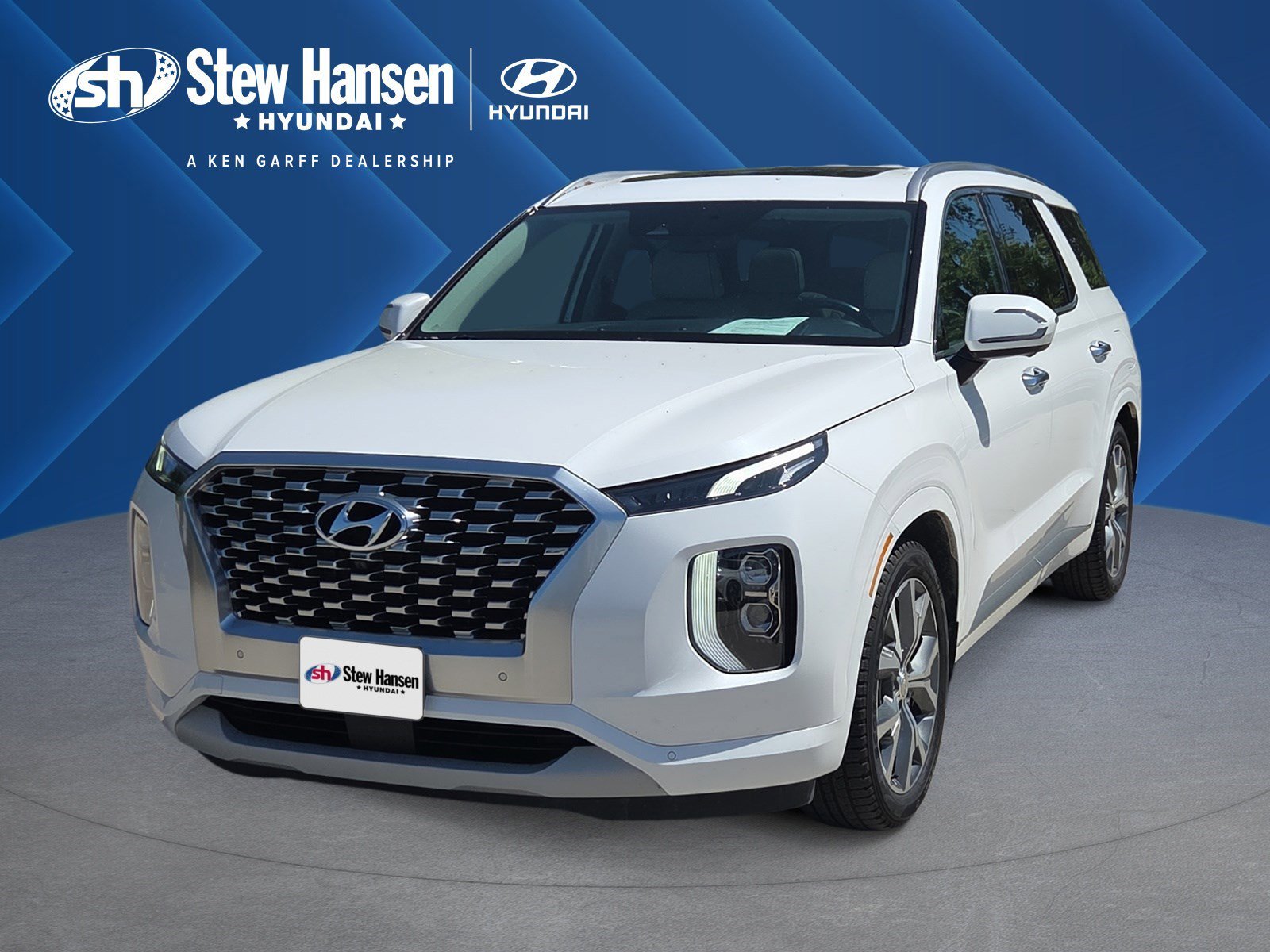 Used 2021 Hyper White Hyundai Limited image 1