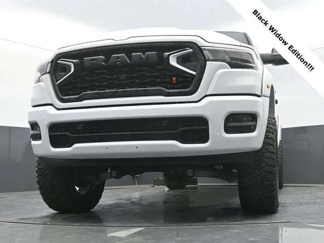 New 2026 Bright White Clear-Coat Exterior Paint RAM BLACK WIDOW EDITION image 40