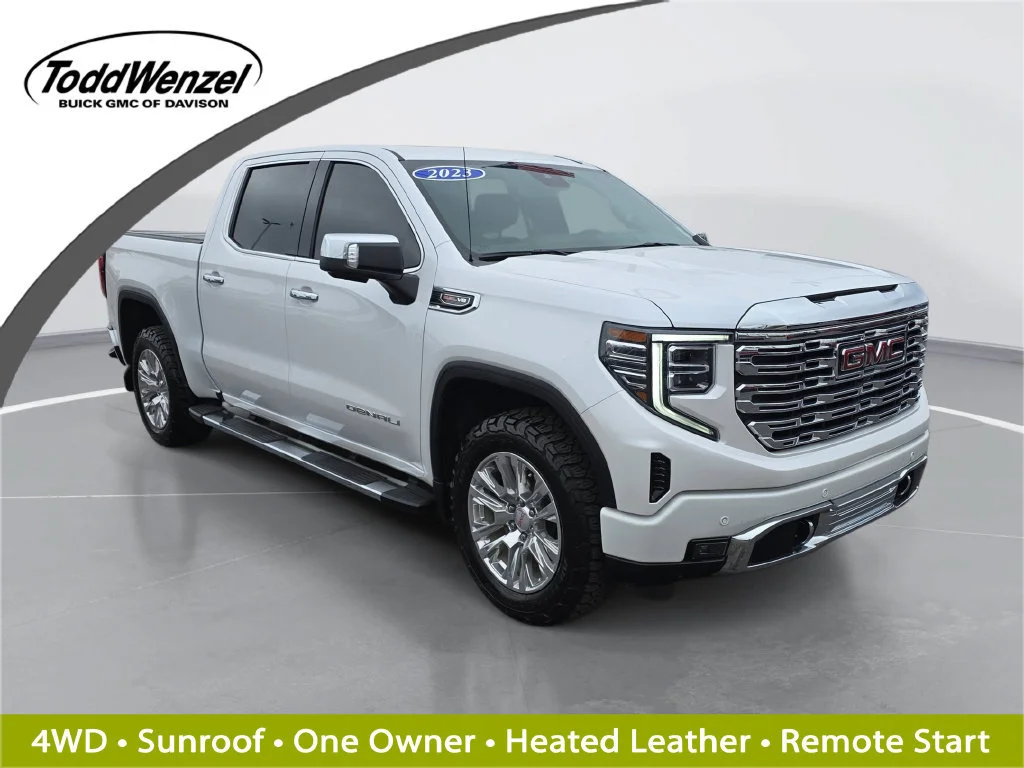 Certified Used 2023 WHITE FROST TRICOAT GMC Denali image 1