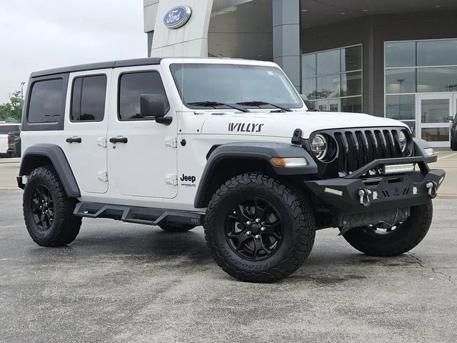 Used 2020 Bright White Clearcoat Jeep Unlimited Sport image 2