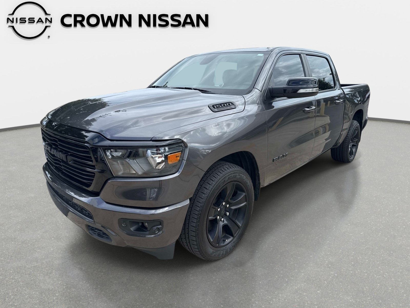 Used 2021 Granite Crystal Metallic Clearcoat Ram Big Horn image 2