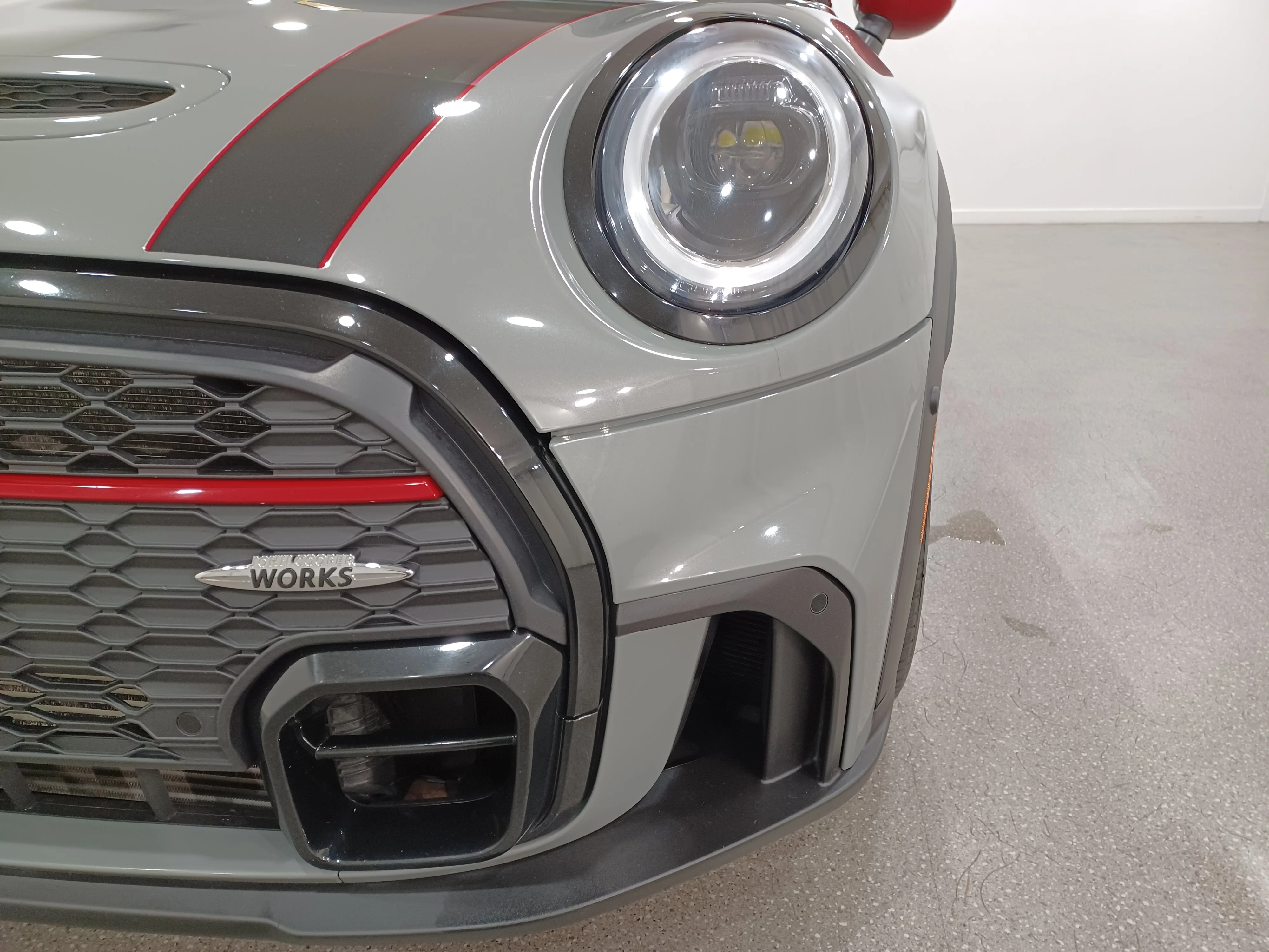 Certified Used 2023 Moonwalk Grey Semi-Metallic MINI John Cooper Works*Adaptive Cruise | Nav | HUD | Htd Alcantara Seats | Dual Sunroof | Harman/Kardon image 5