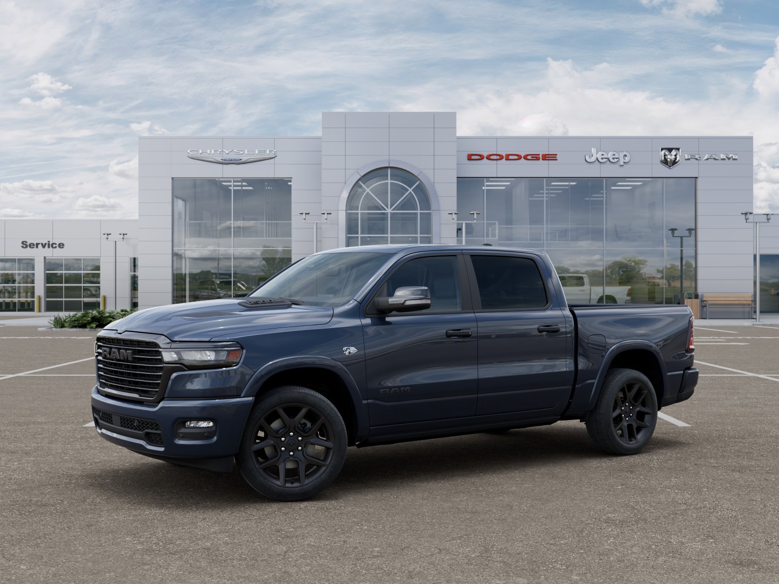 New 2026 Blue Metallic RAM Laramie image 28