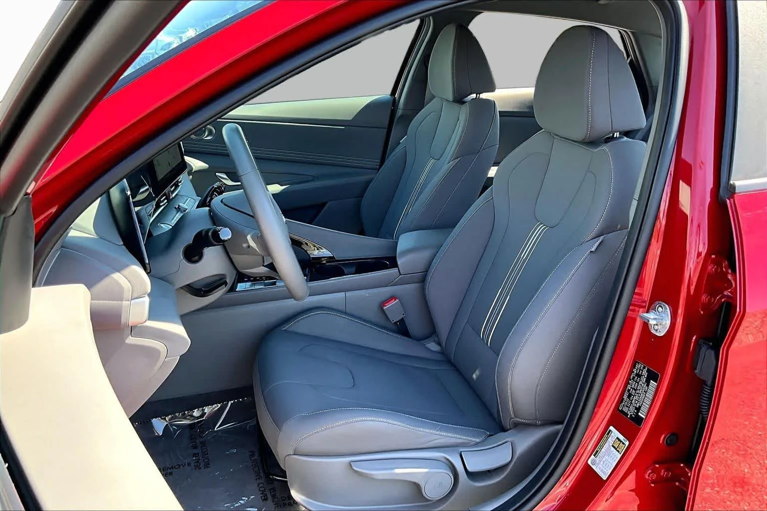 Used 2023 Scarlet Red Pearl Hyundai SEL image 8