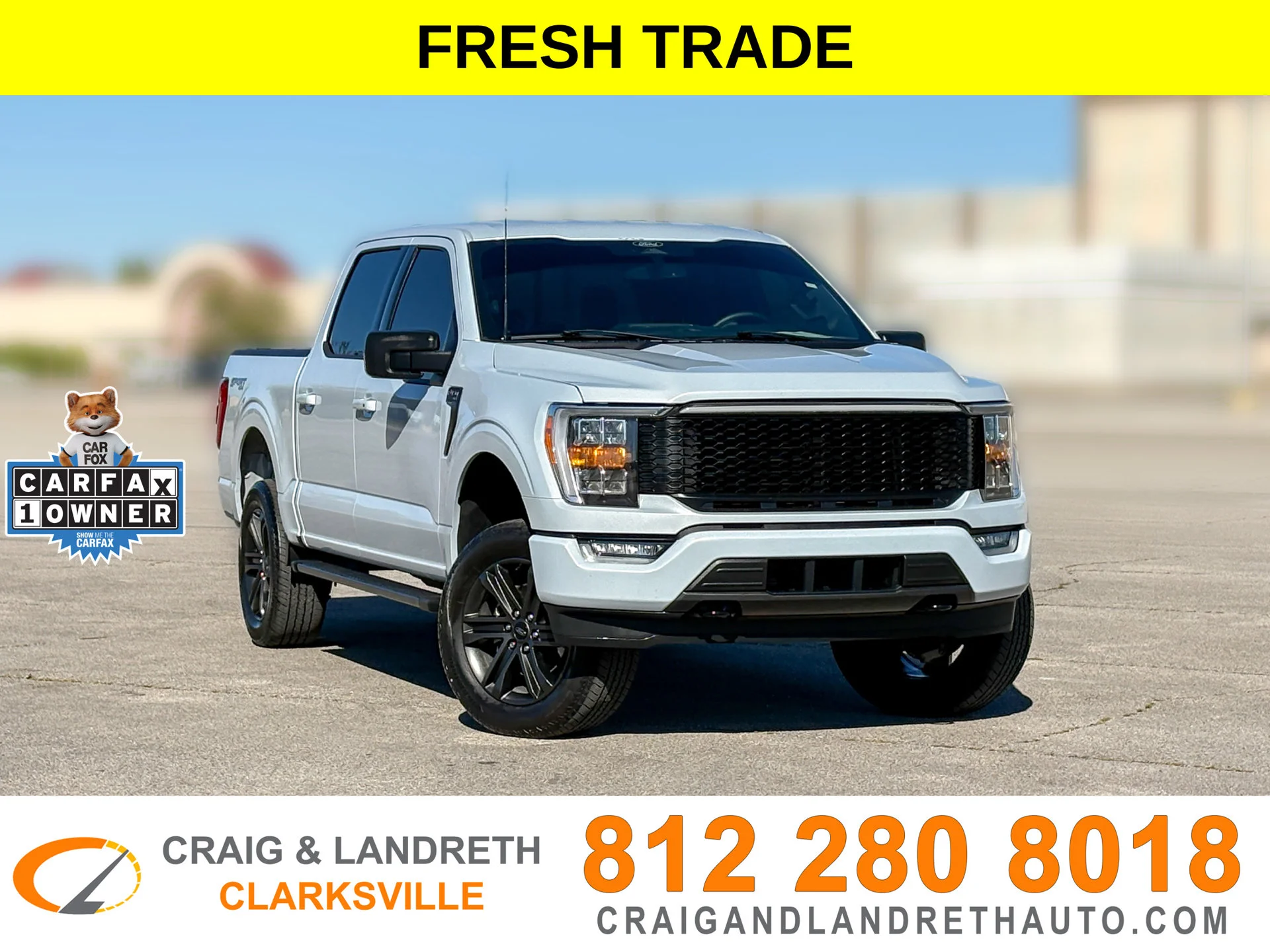 Used 2022 White Ford XLT image 1