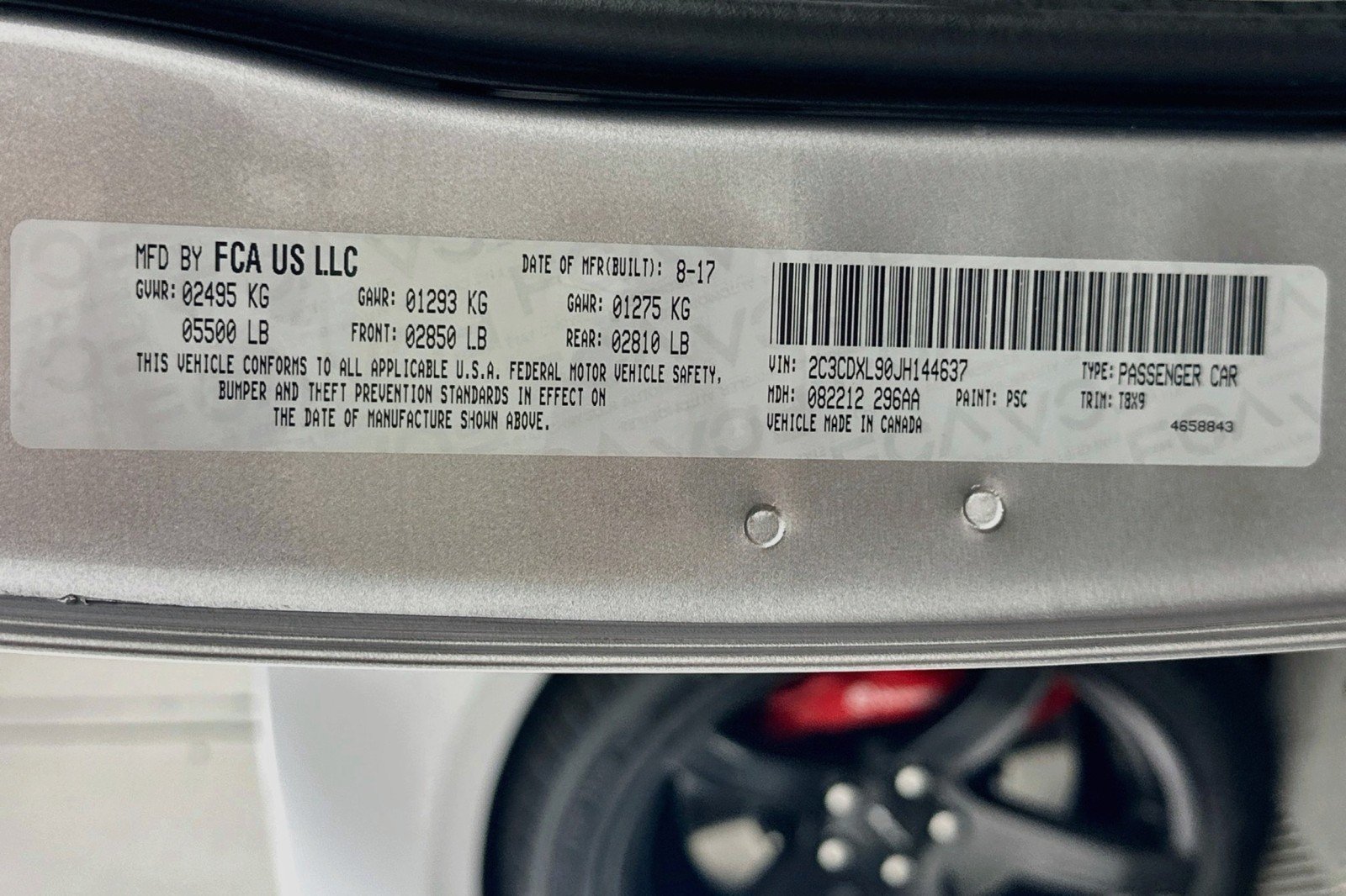 Used 2018 Billet Clearcoat Dodge SRT Hellcat image 25