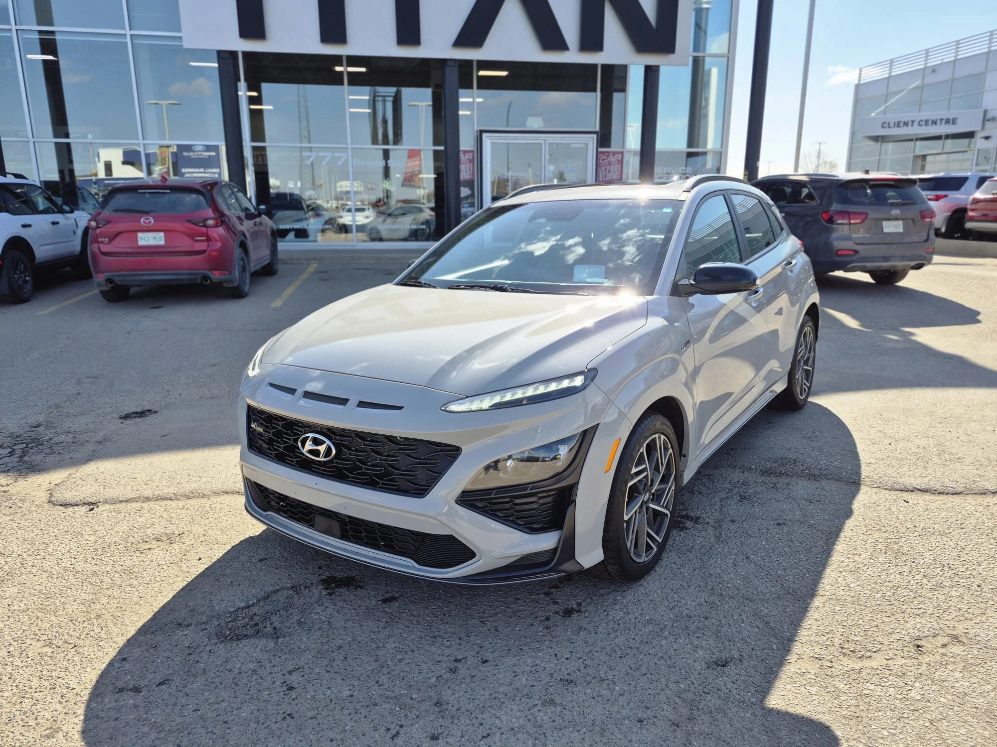 Certified Used 2023 Cyber Grey Hyundai N-Line Ultimate AWD*Adapt Cruise | Remote Start | Nav | HUD | Cooled Leather | Sunroof | Htd Wheel image 3