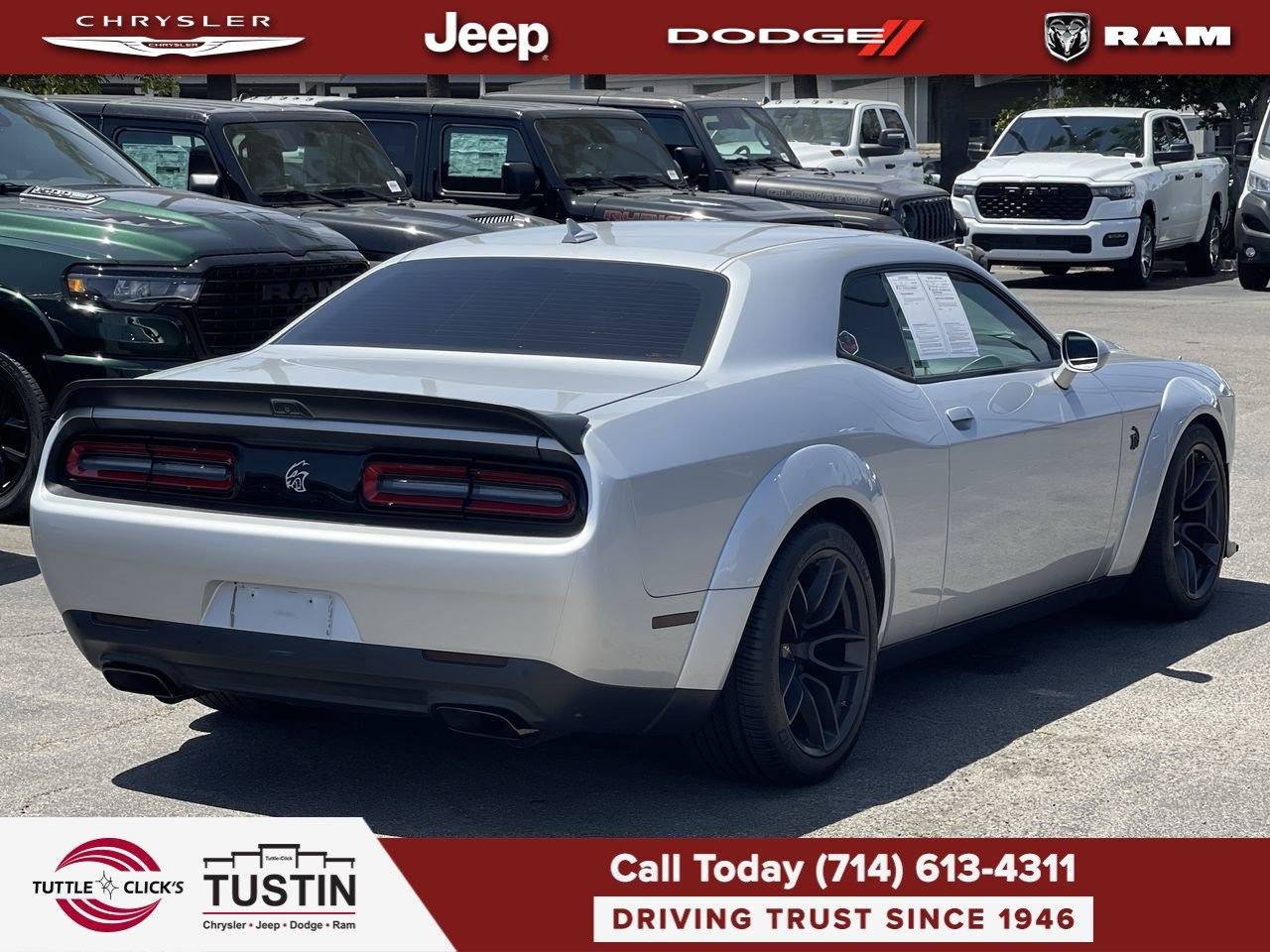 Used 2019 Triple Nickel Clearcoat Dodge SRT Hellcat Redeye Widebody image 9