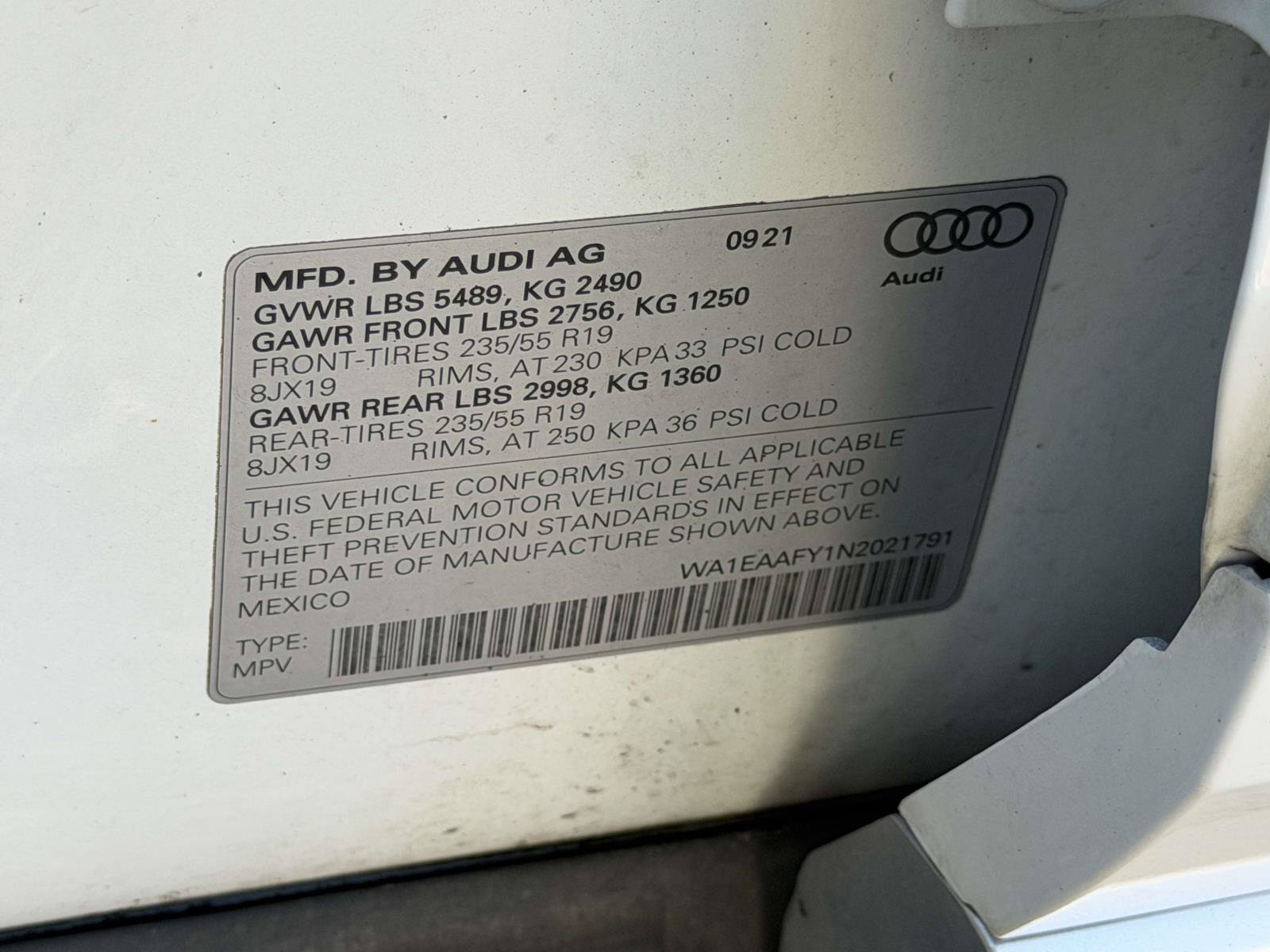 Used 2022 White Audi S line Premium Plus image 36