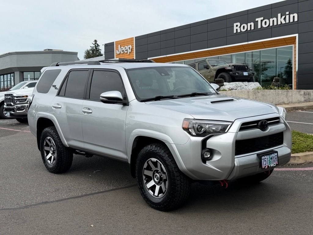 Used 2021 Classic Silver Metallic Toyota TRD Off-Road Premium image 1