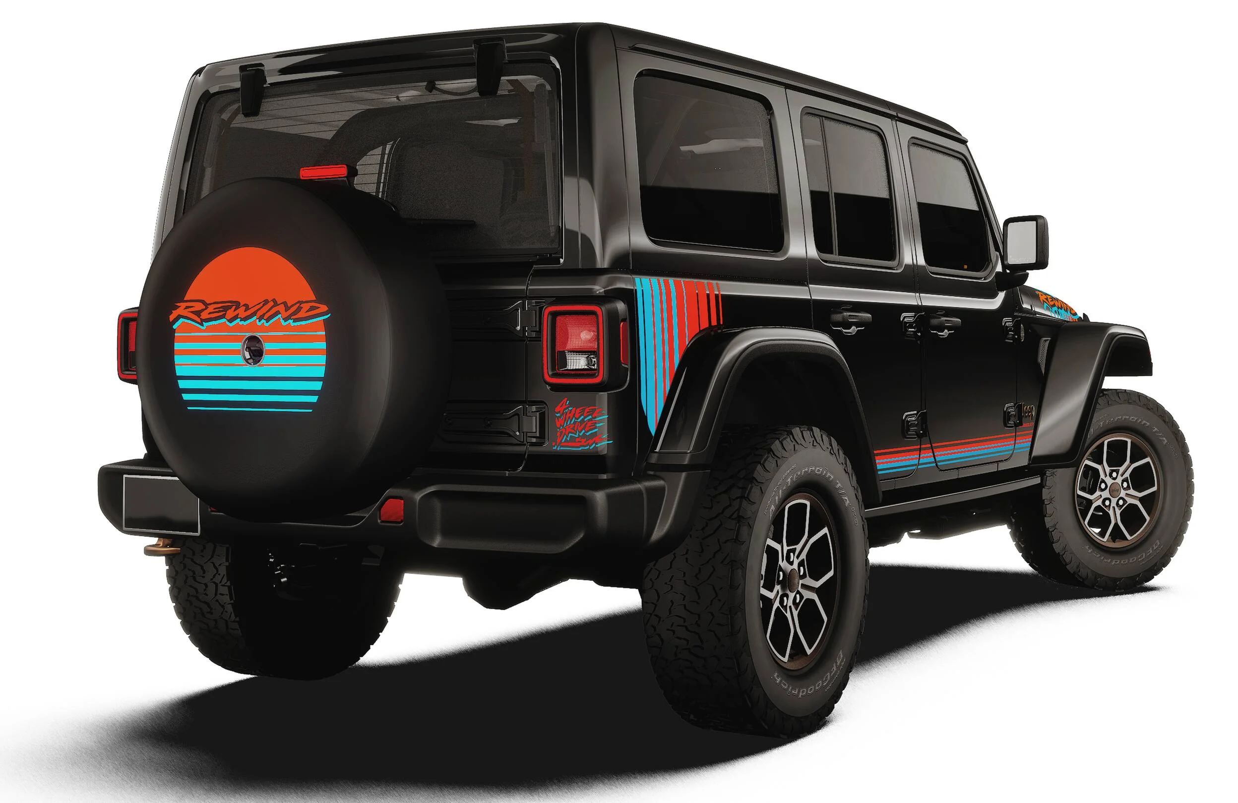 New 2027 Black Clear-Coat Exterior Paint Jeep Rewind image 2