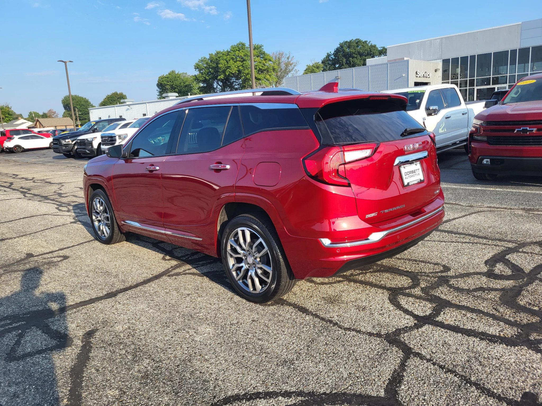 Used 2024 Volcanic Red Tintcoat GMC Denali image 8